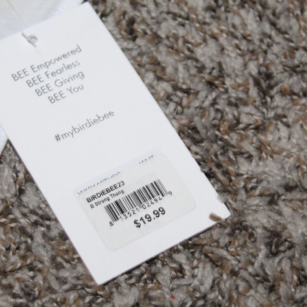 ✨2/$20 NWT Birdiebee Bee Strong Thong Panties White Underwear XS Small H13363 - Picture 11 of 12